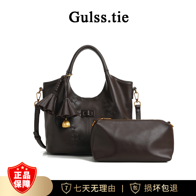 复古小众休闲风手提斜跨女包DFN1073-图片色