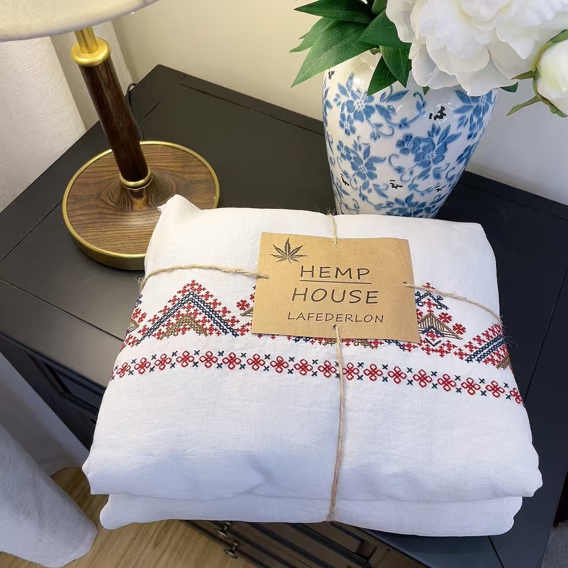 【雅趣】非遗十字绣  14支汉麻工艺四件套