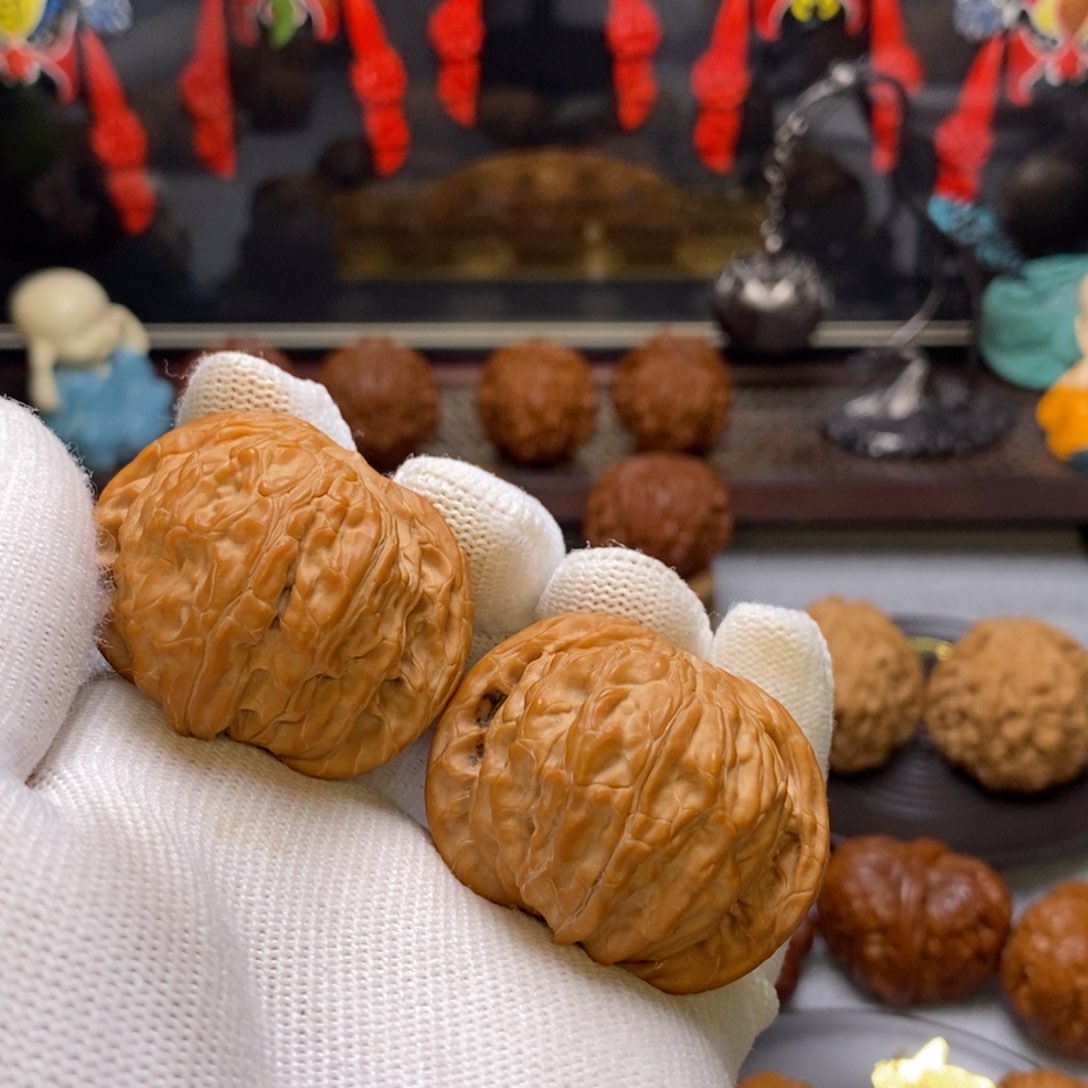 文玩核桃吊坠灰*41精品 树头 磨盘