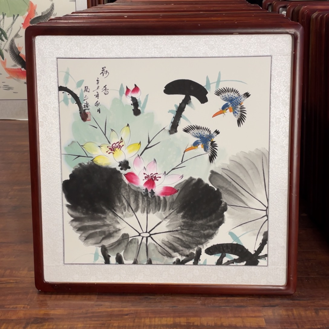 国画带框尺寸63*63厘米