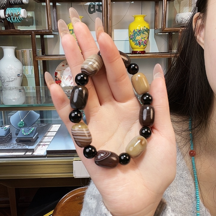 玛瑙/玉髓未镶嵌手链