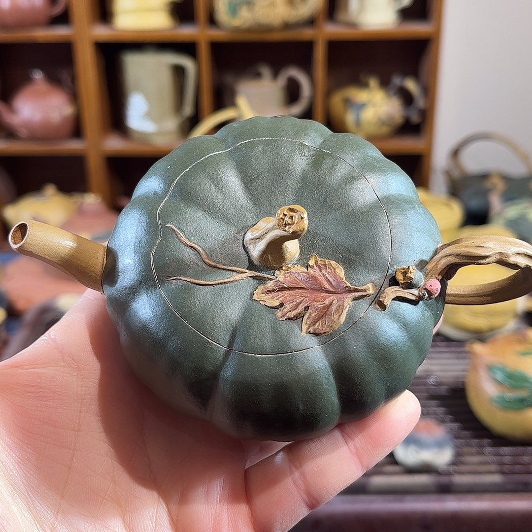 紫砂茶宠全手南瓜