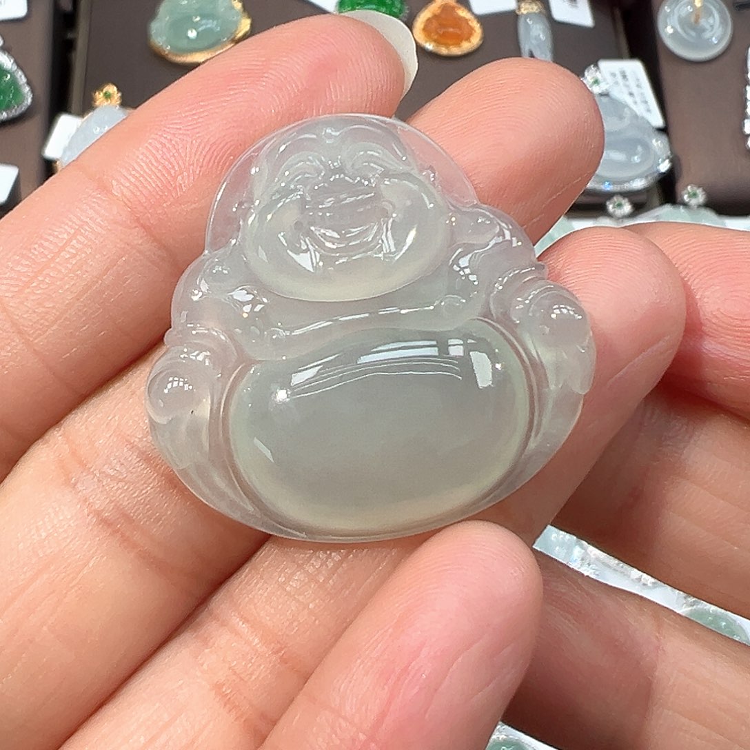 翡翠未镶嵌吊坠(不含链)佛公