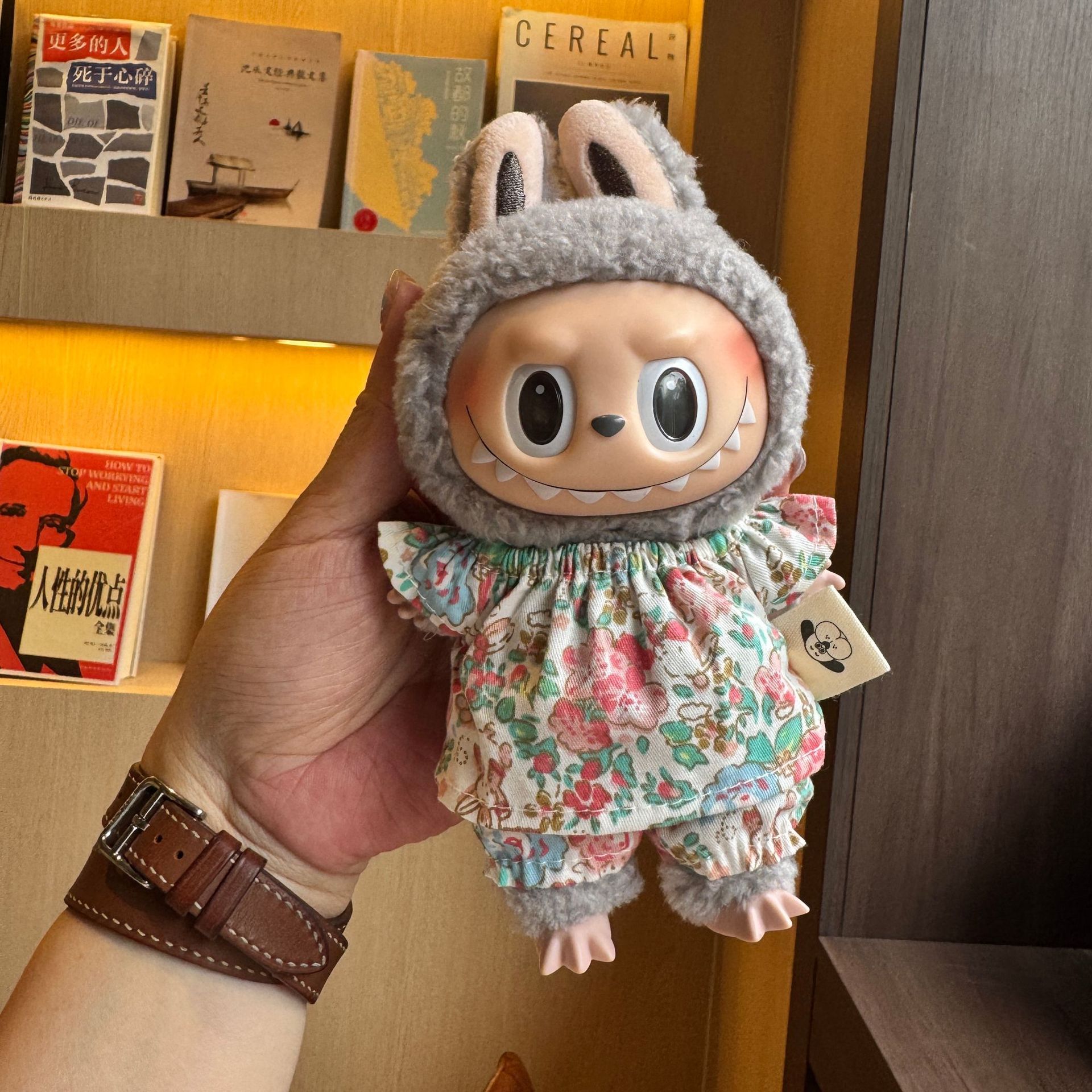 拉布布玩偶labubu公仔衣服玩偶布娃娃替换卫衣掌门狗衣服人偶配饰