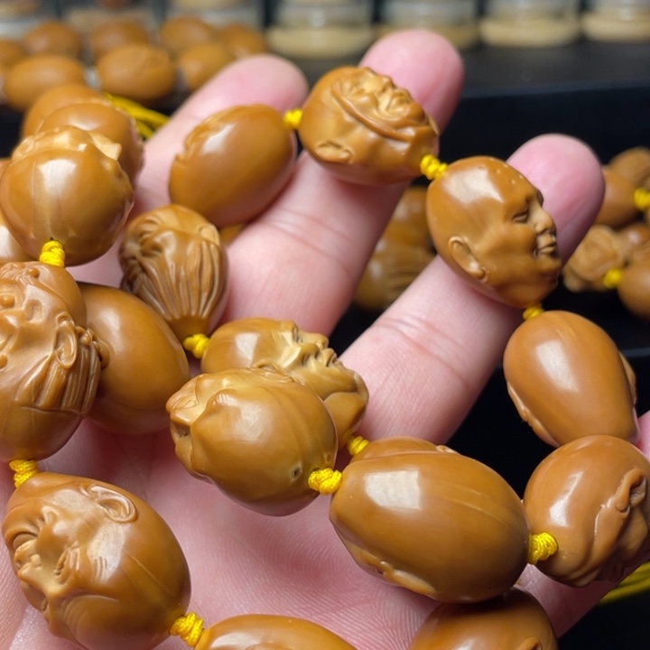 橄榄核手串/手链1.6手工十八罗汉