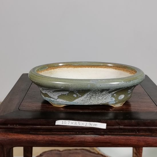 手工坯手绘青花釉下五彩