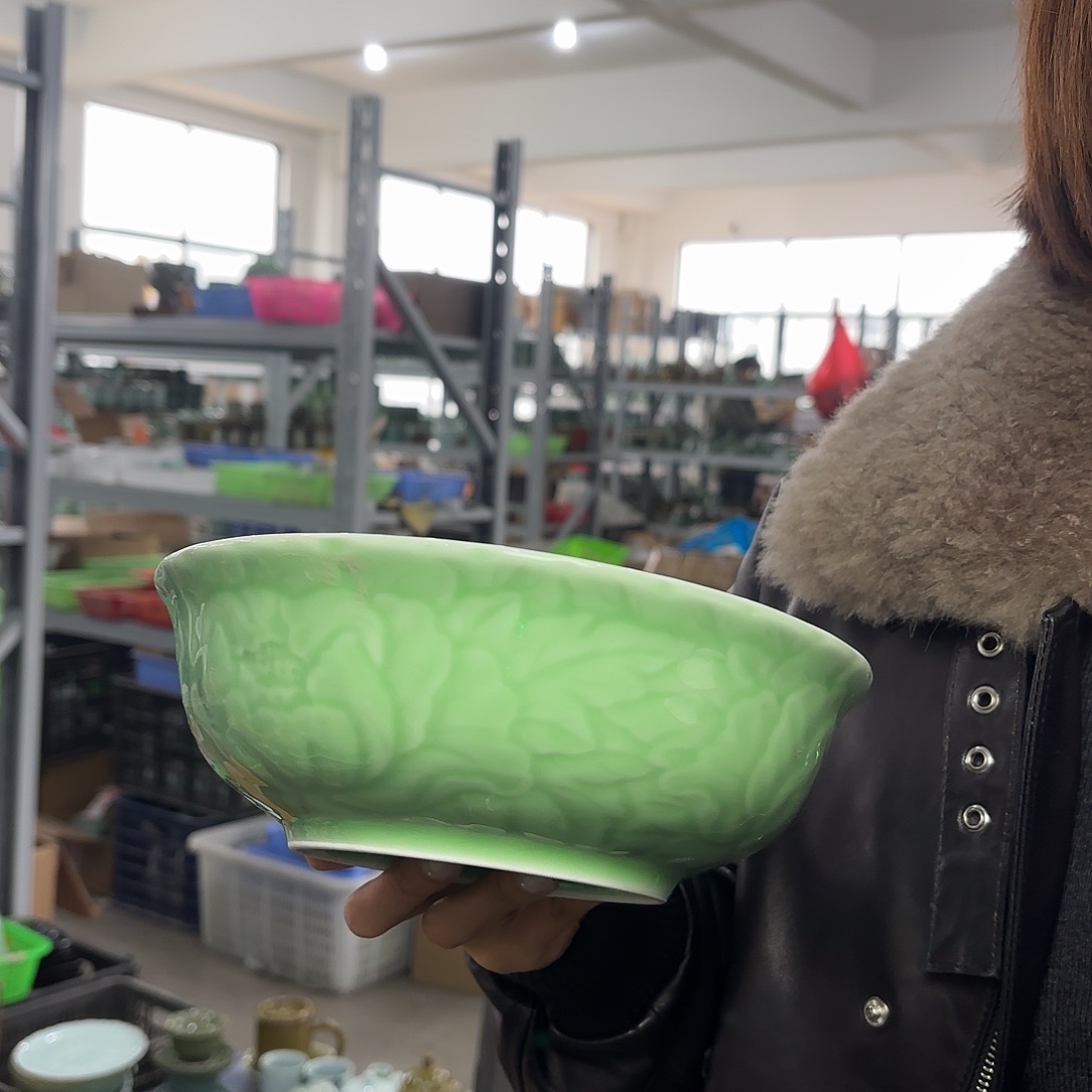 龙泉云间青瓷小米茶器