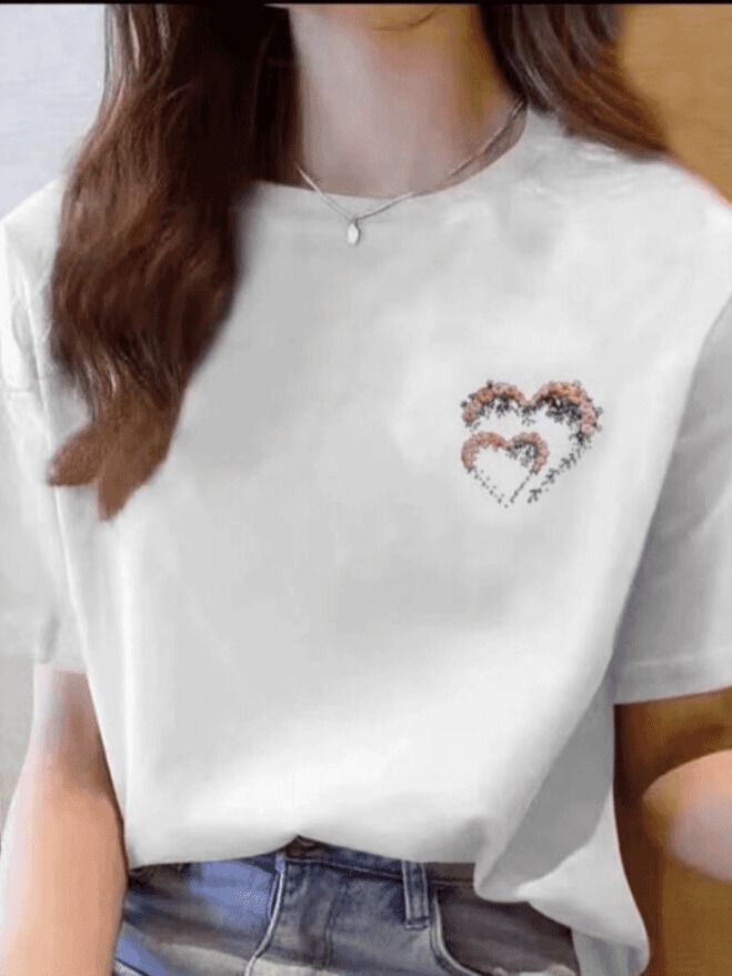 【100%纯棉】上新女款女士百搭潮流短袖t恤春夏圆领显瘦半袖