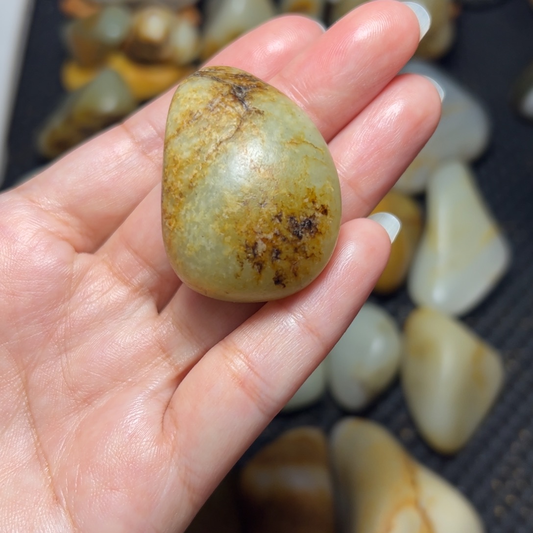 和田玉未镶嵌挂件A34