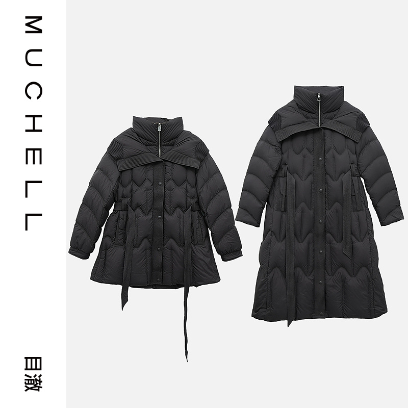 目澈MUCHELL【清冬暖絮】大码翻领羽绒服MDT1RD6321/MDT1RD6322