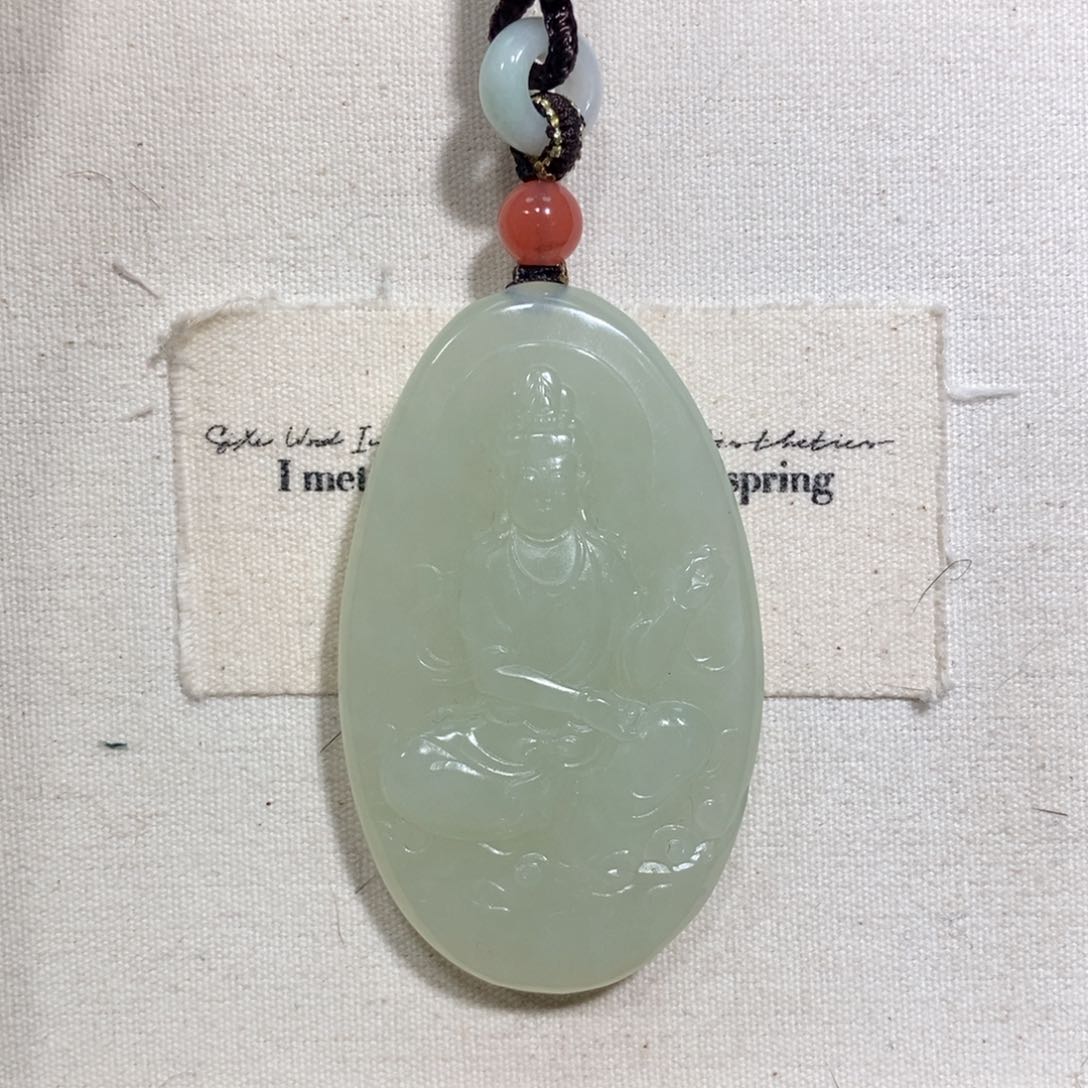 和田玉（糖玉）颈饰未镶嵌