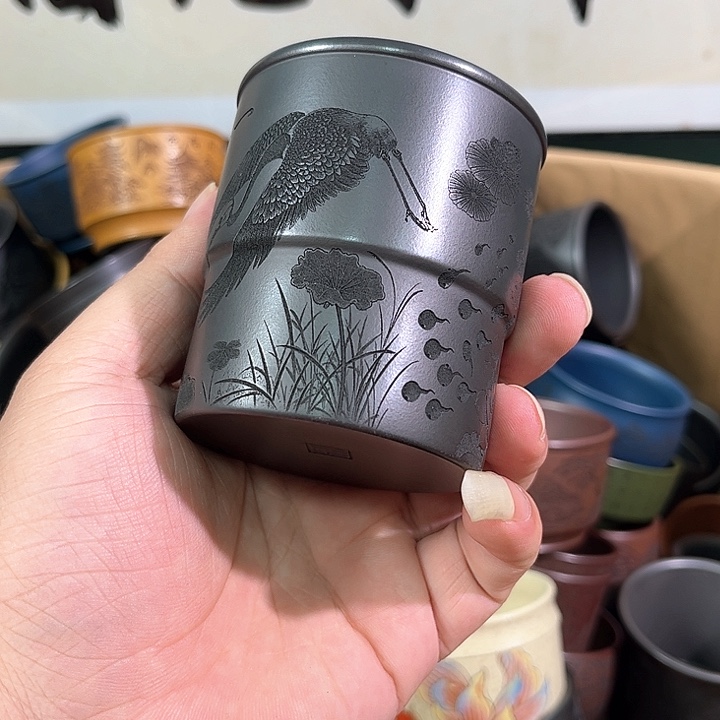 茶杯紫砂全手工紫砂主人杯