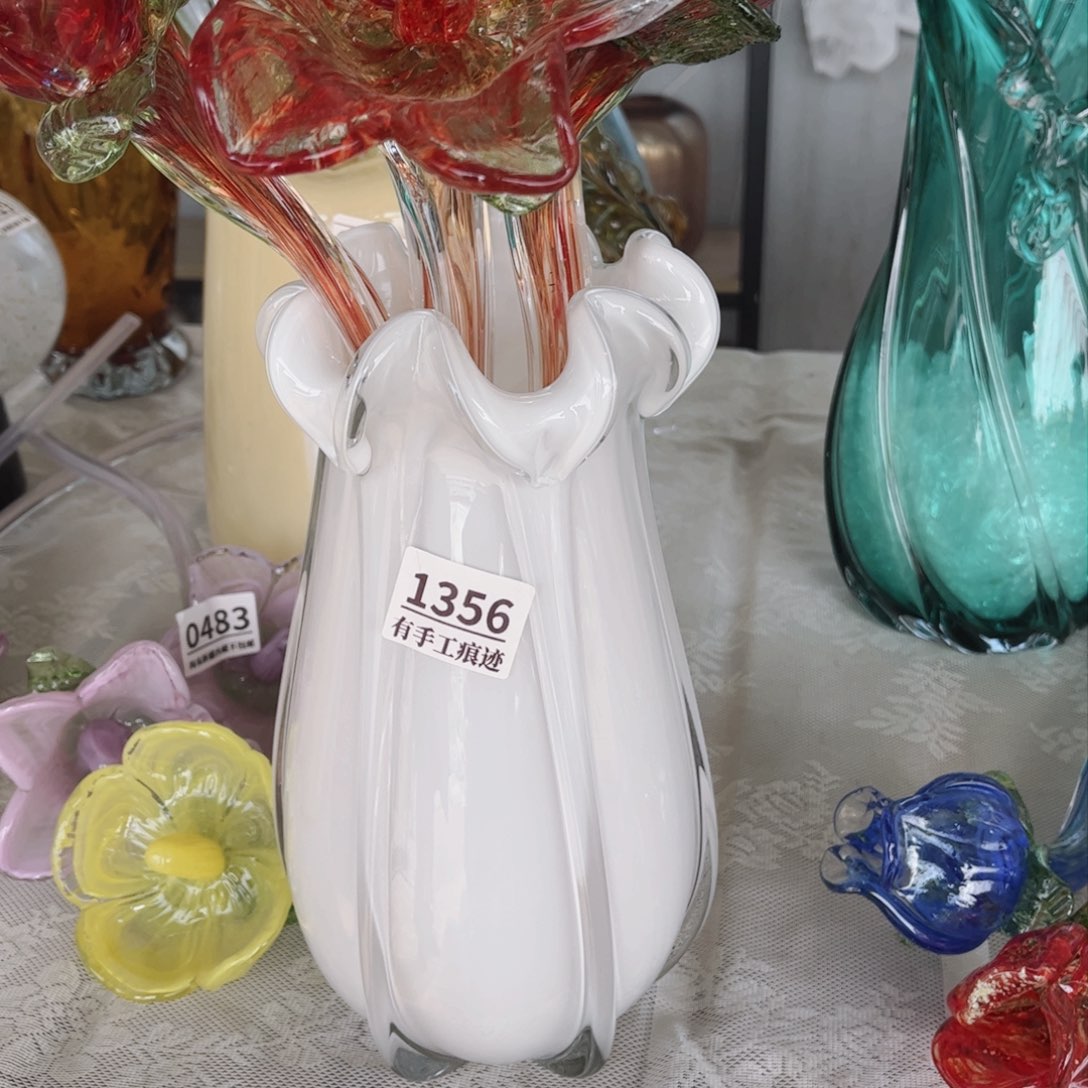 琉璃1356 花瓶摆件高28