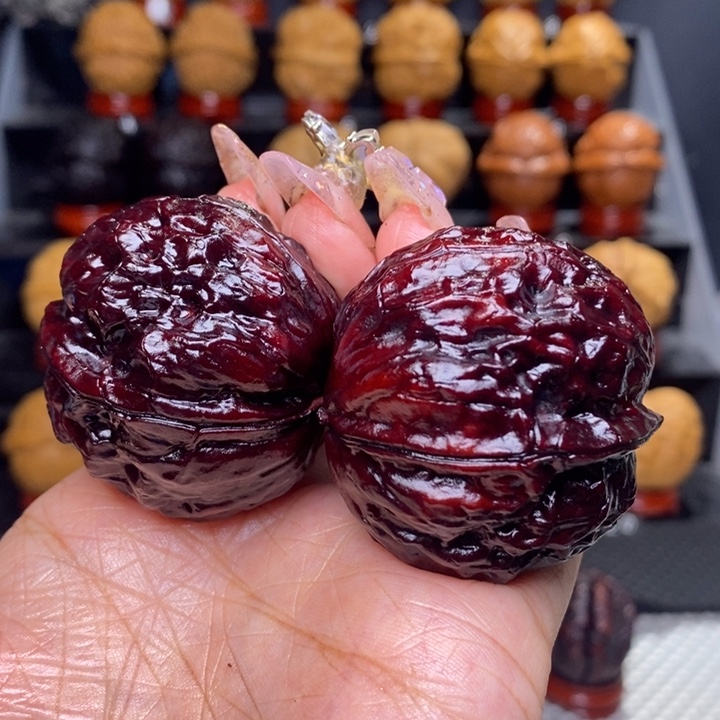 文玩核桃把件玄武金蟾51号44尺