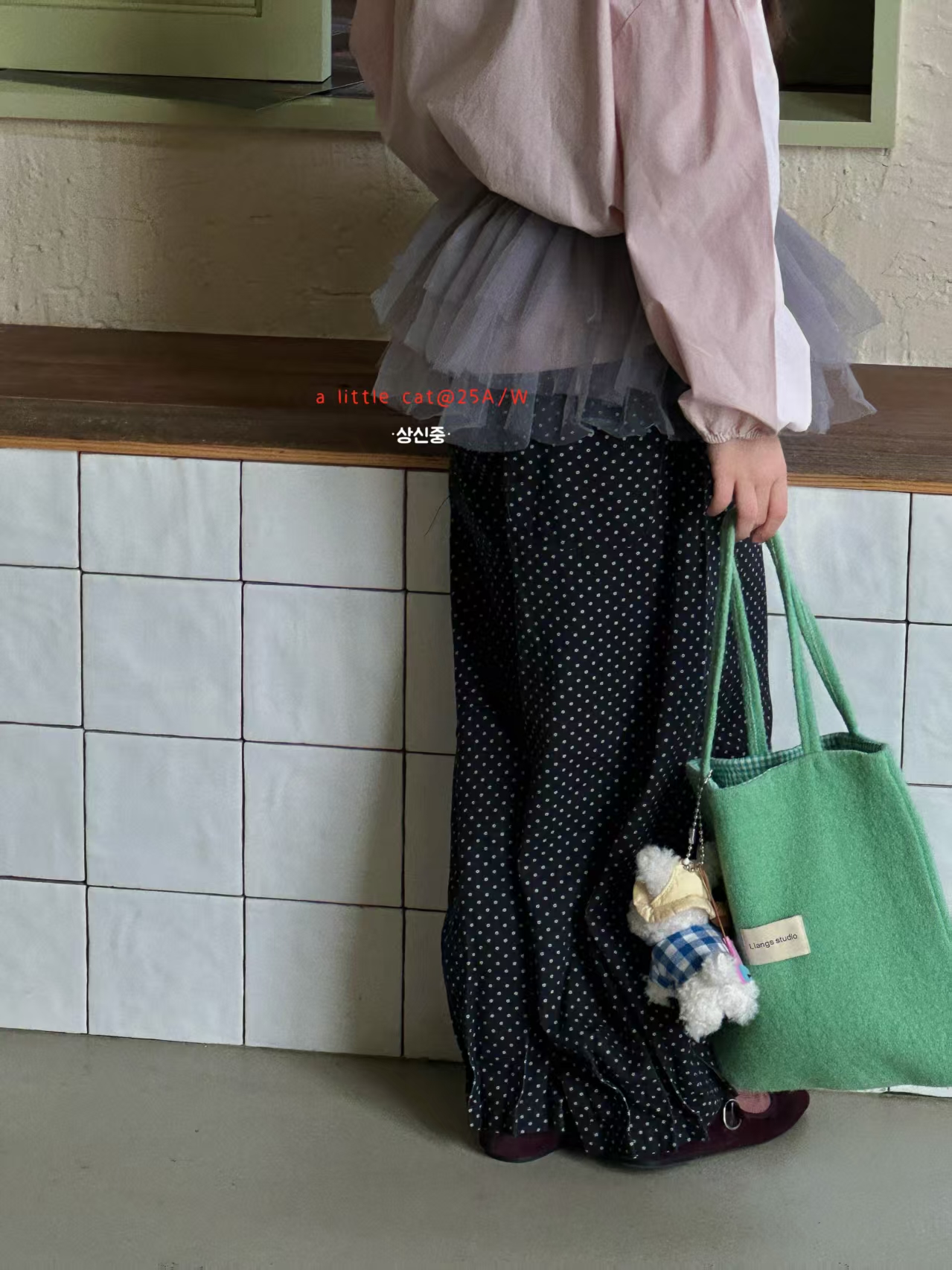 女童2025秋季波点裤 