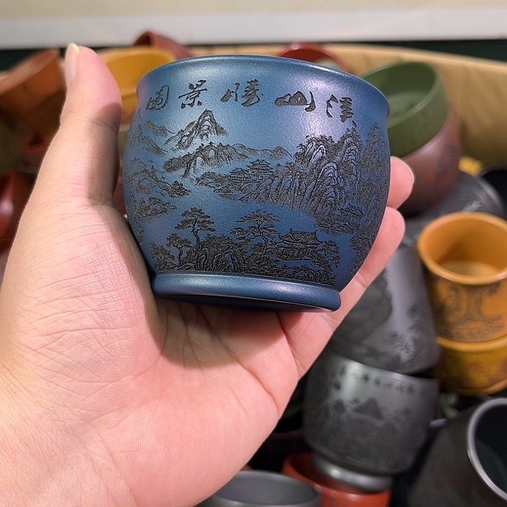 茶杯紫砂全手工紫砂主人杯
