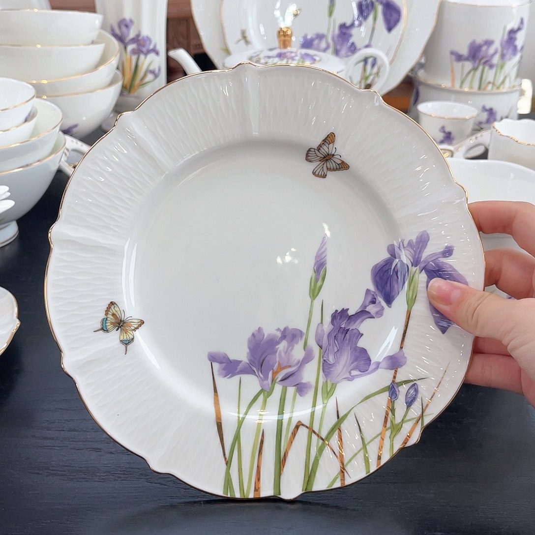 骨瓷八寸平盘—————-