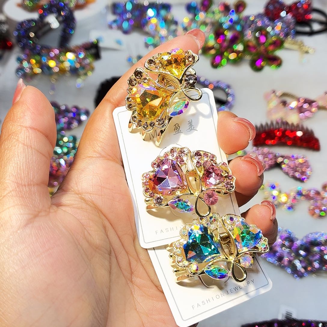 布艺铁合金发饰发夹发夹