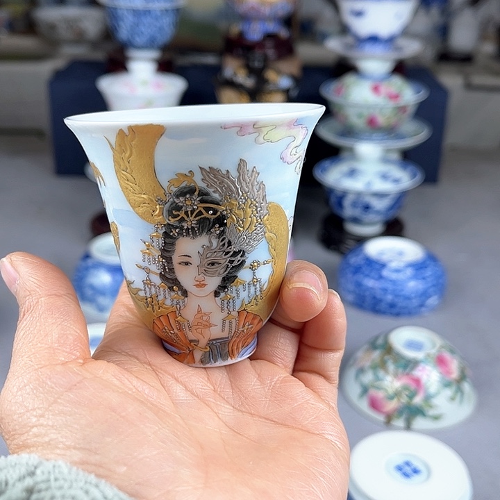 云*福利陶瓷人物杯一个