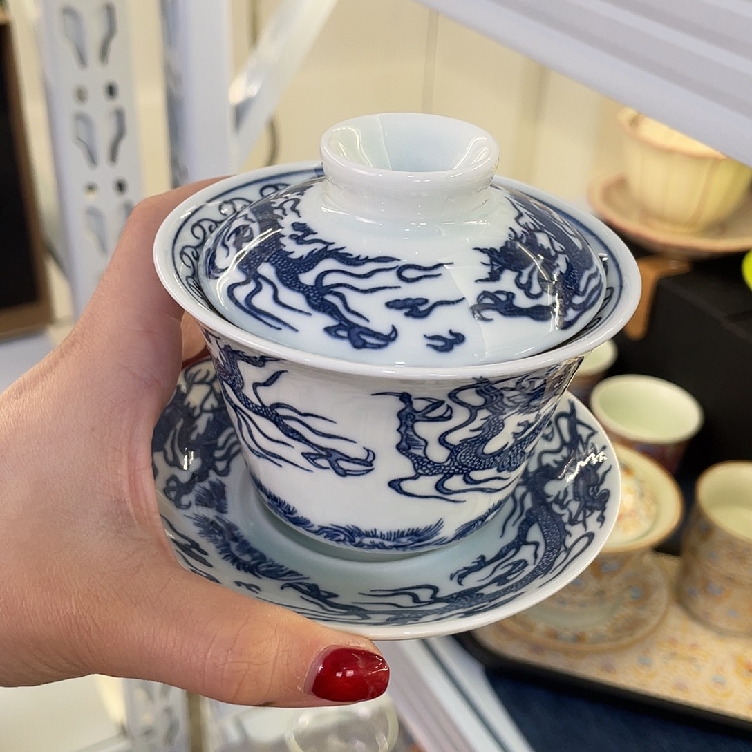 陶景德陶瓷盖碗茶具