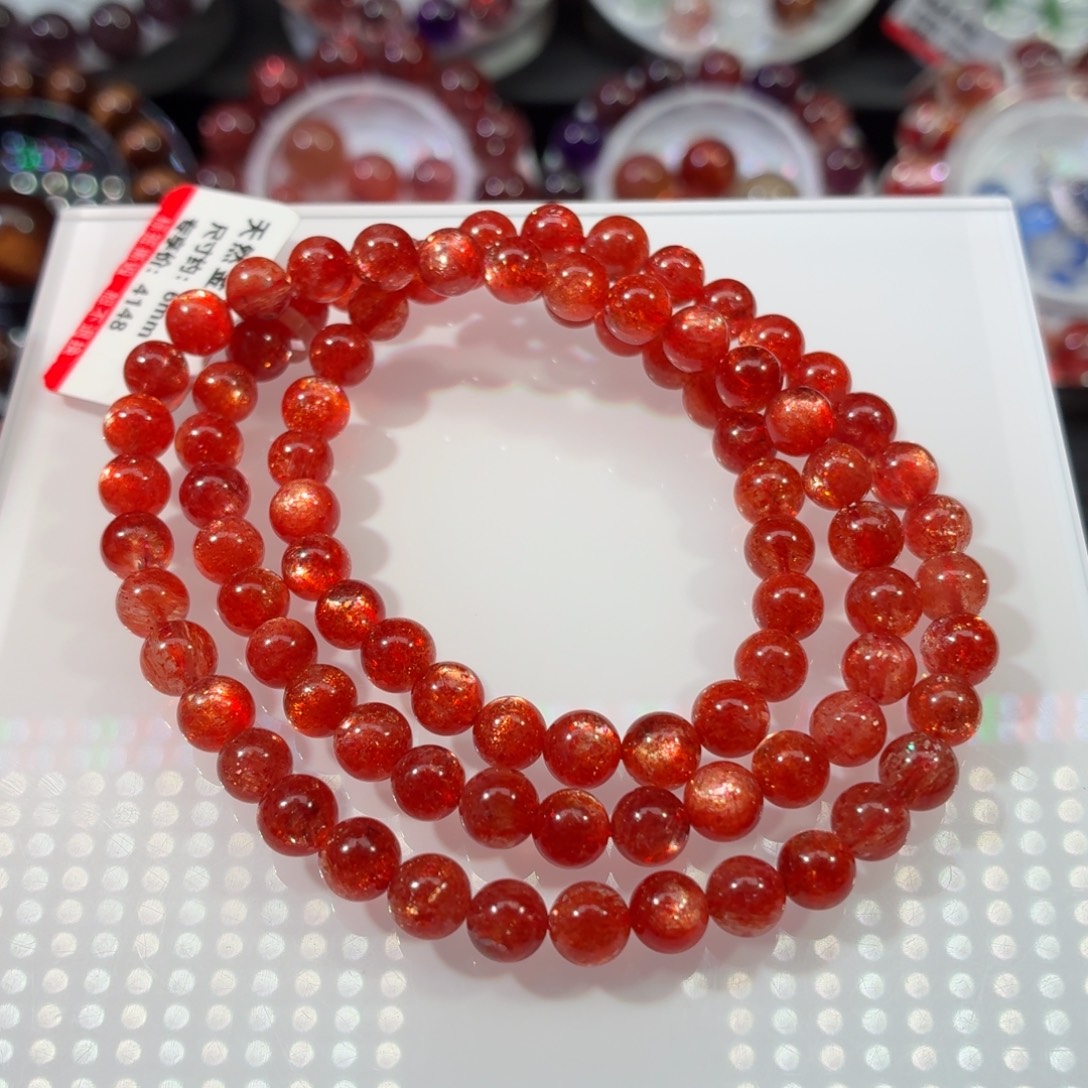 未镶嵌日光石手链金太阳多圈6