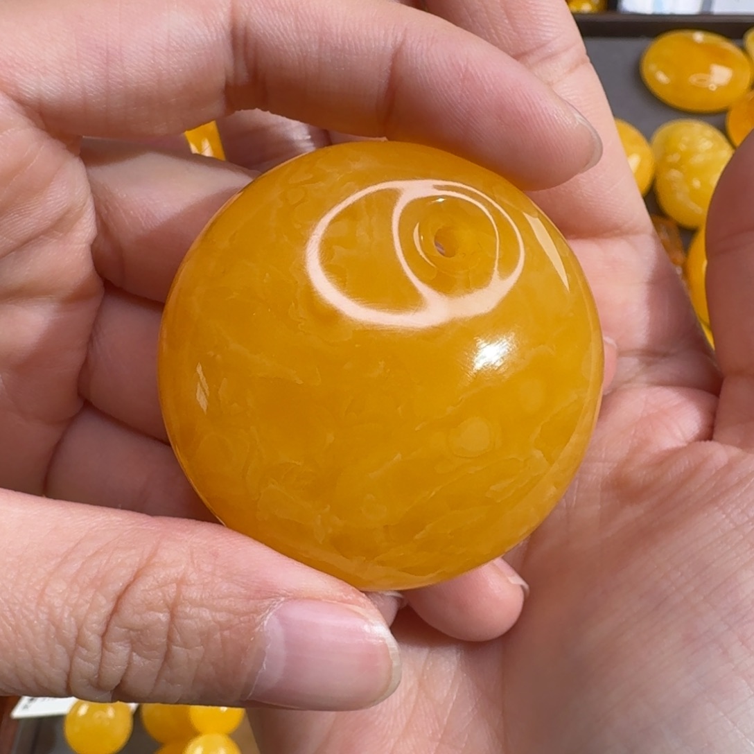 蜜蜡毛衣链未镶嵌