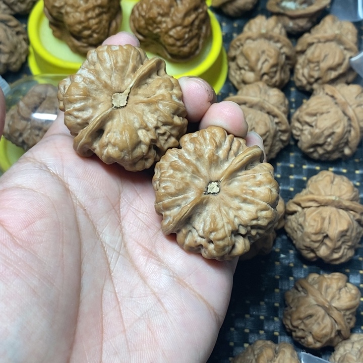 莫***北文玩核桃把件蛤蟆头43