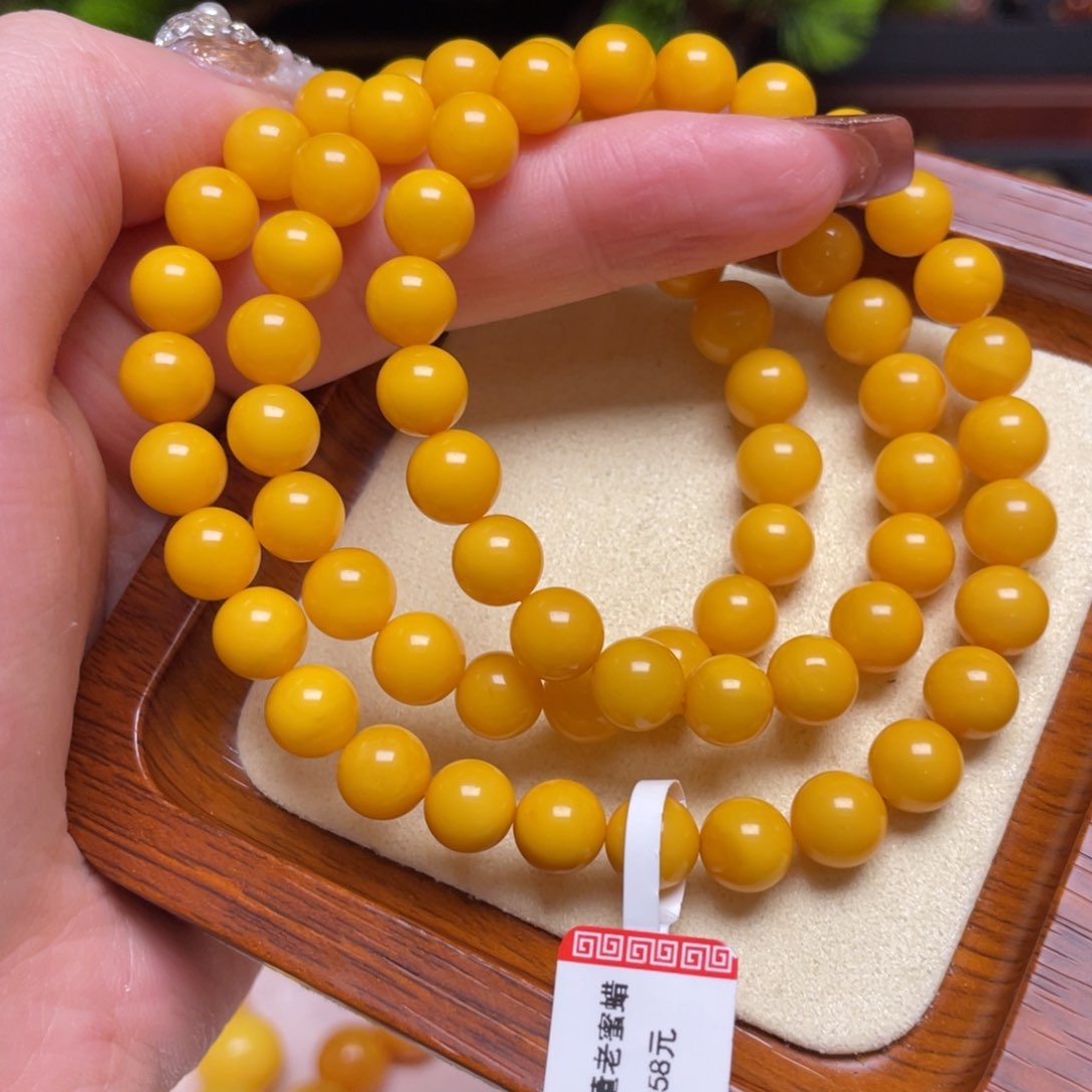 蜜蜡手链未镶嵌手串
