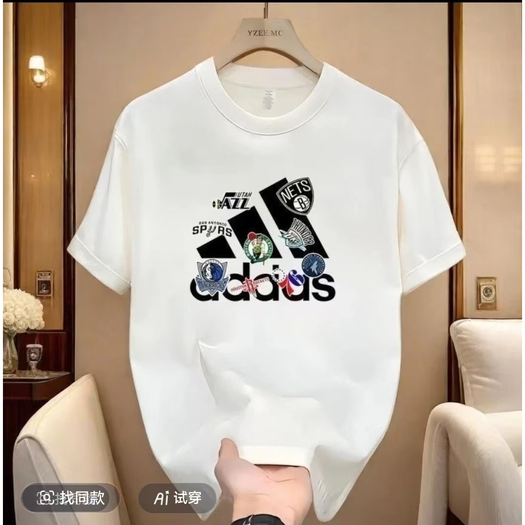 【一折粉丝福利】潮牌男女同款圆领百搭T恤