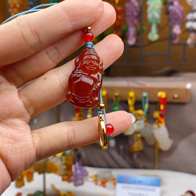 【闪购商品】玛瑙/玉髓车挂未镶嵌