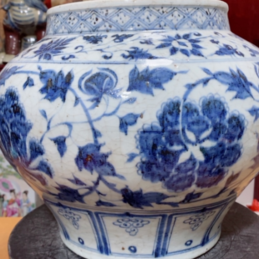 【闪购商品】罐飞*青花花绘大罐