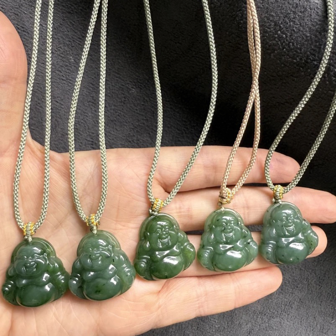 俄罗斯佛公吊坠气质轻奢时尚绿色精美百搭素款