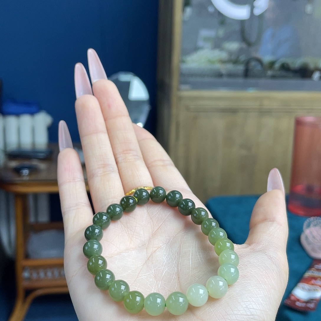 和田玉未镶嵌手链