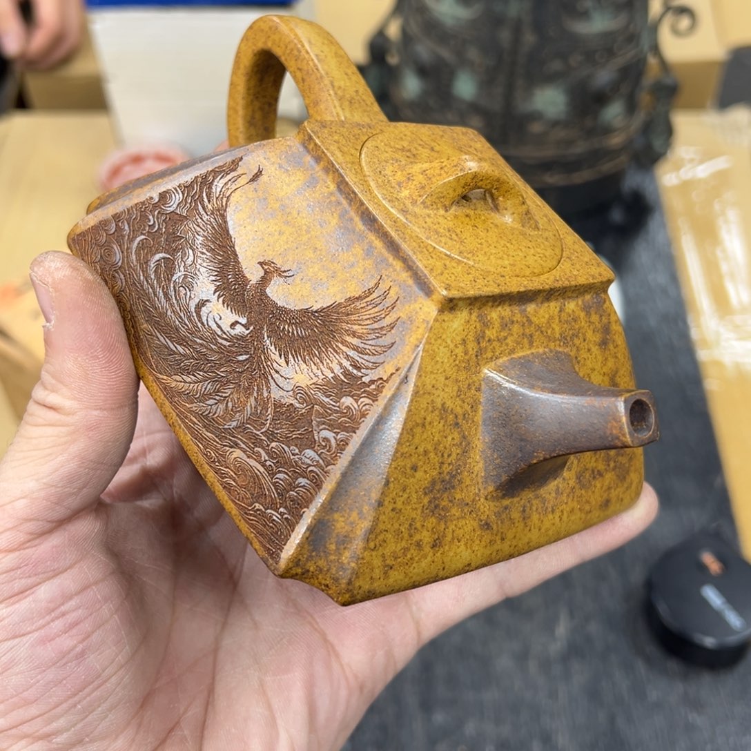 光***者紫砂中古工艺品摆件