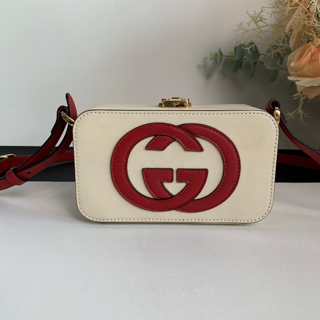 95新 GUCCI/古驰 【闲置】gucci 盒子包
