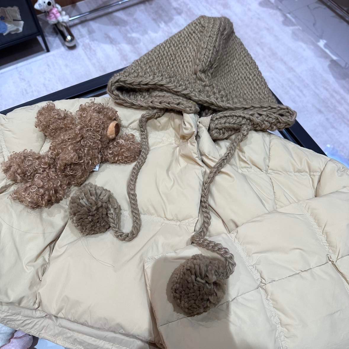 FOG（005）连帽新款小个子小熊羽绒服服潮服-4N211YR906