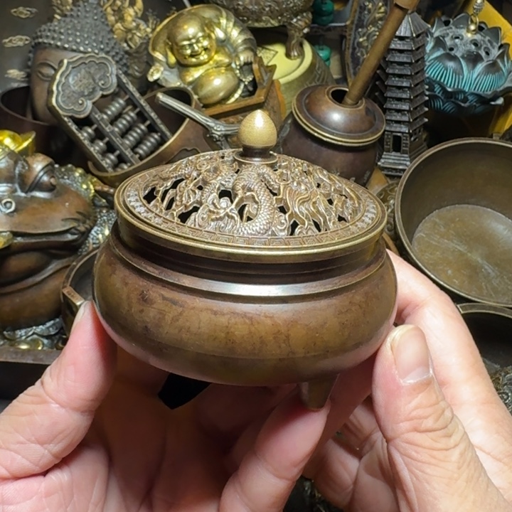 铜器摆件收收藏藏