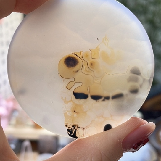 玛瑙/玉髓颈饰未镶嵌烟*