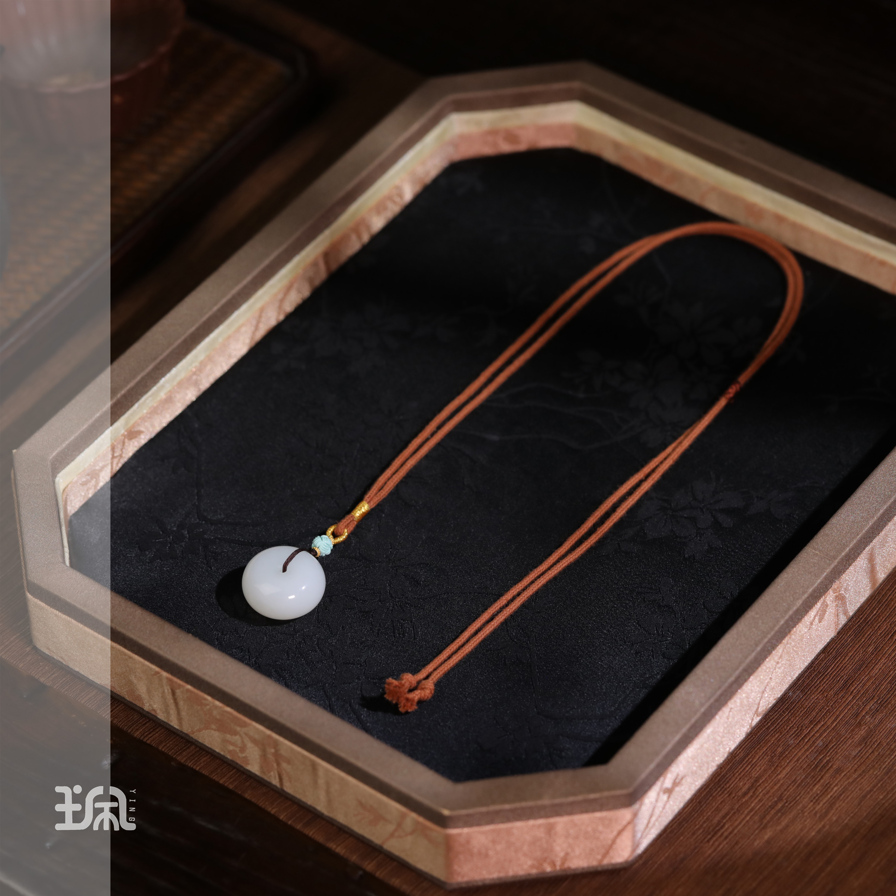 云尽时|和田玉*项链*18K金镶嵌JH/LYB25020909多样性发其一（P）