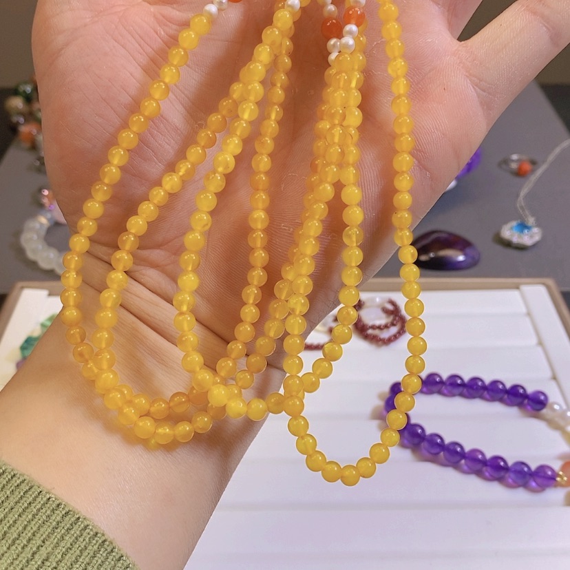 【闪购商品】蜜蜡套链未镶嵌蜜蜡手机挂绳