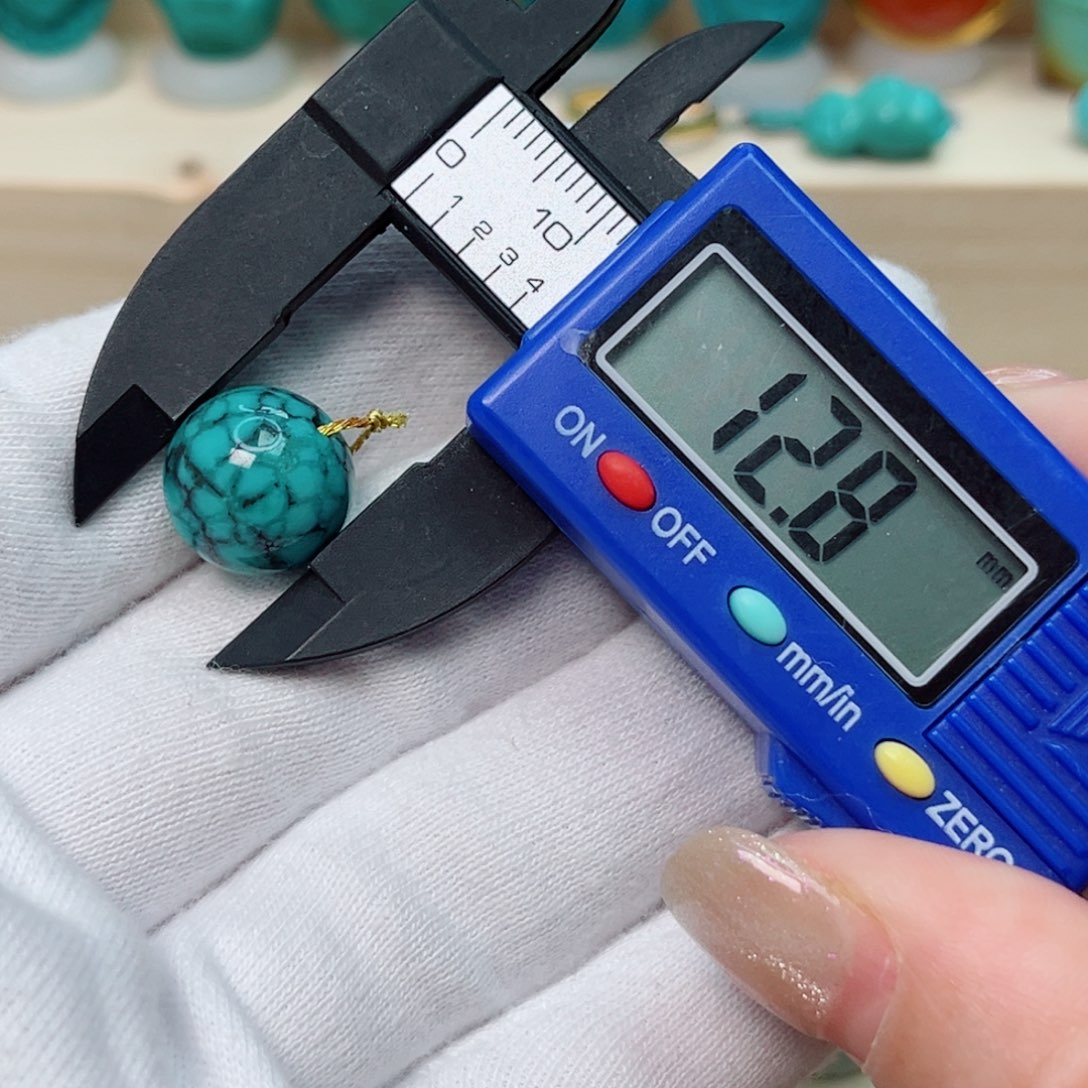 绿松石圆珠未镶嵌