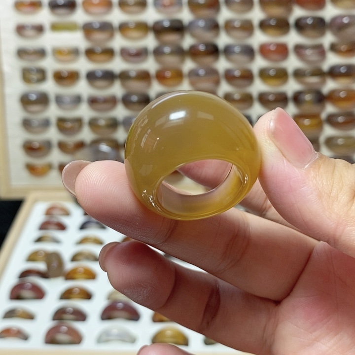 未镶嵌戒指玛瑙/玉髓港22+