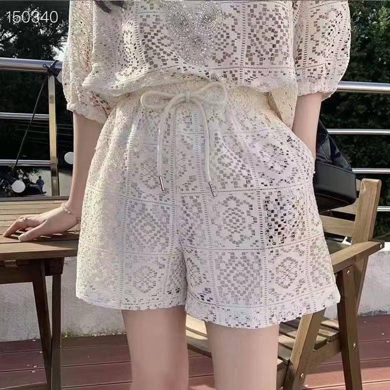 （森虎）大码2025夏季新款《大小姐》 针织帽衫套装757