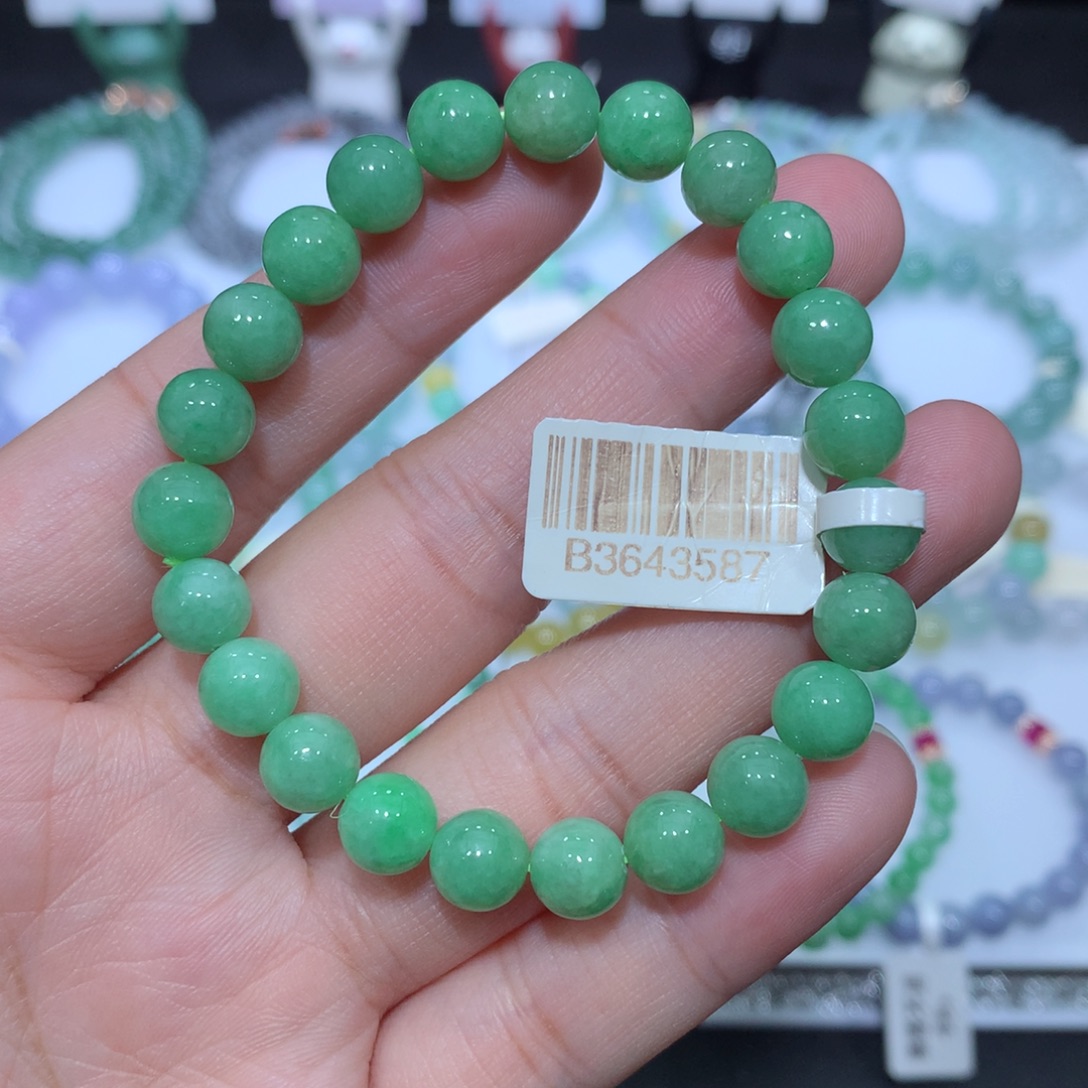 翡翠未镶嵌手串天然