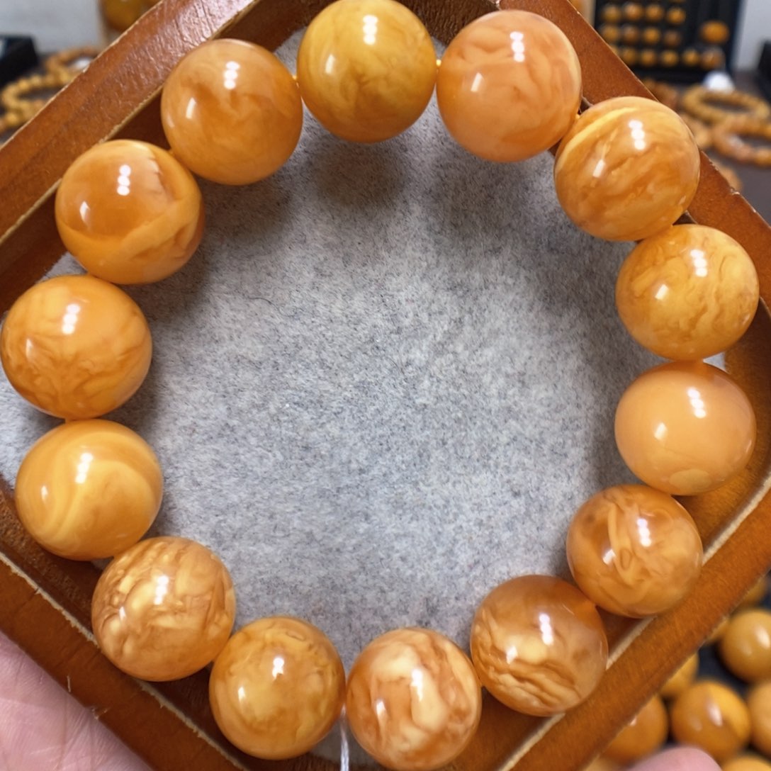 蜜蜡手串未镶嵌蜜蜡