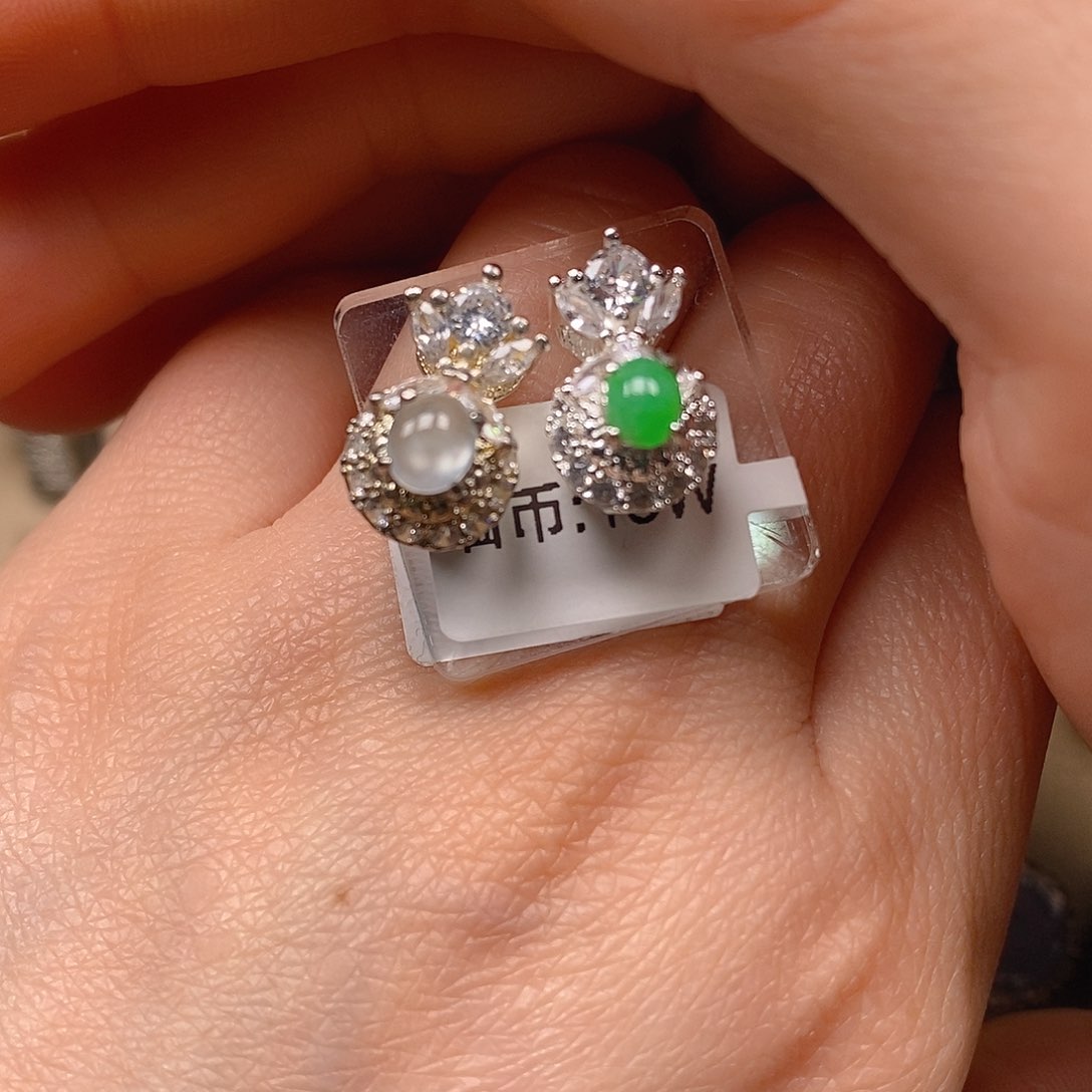 翡翠戒指未镶嵌翡翠蛋面