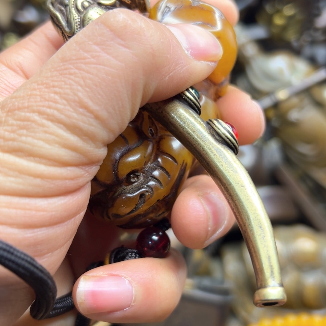 铜摆件欢迎欢迎你