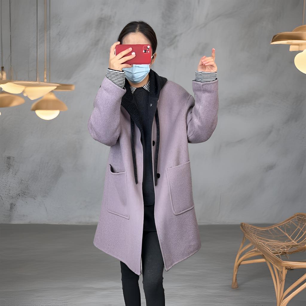 次仁卓嘎服装柜台༽新款高品质时尚百搭加厚双面外套3366