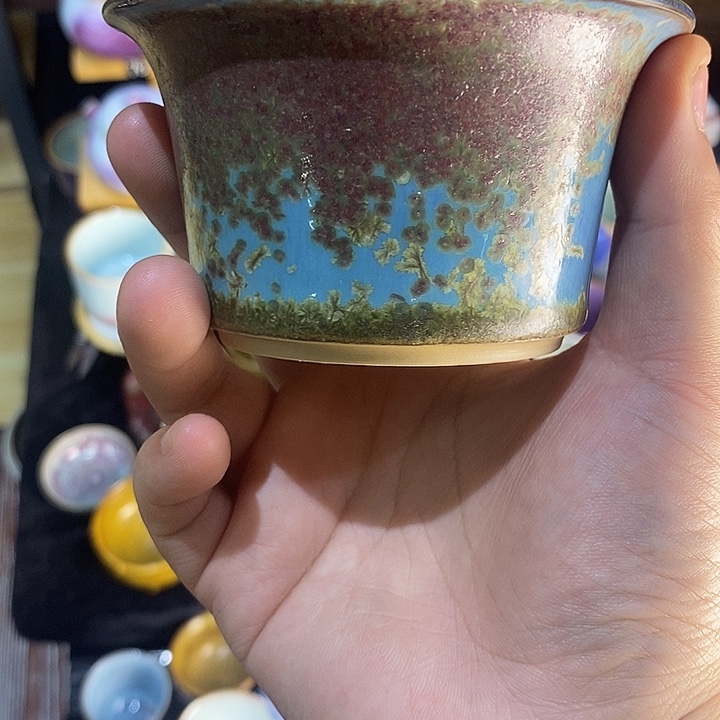 聽***風摆件高超钧窑杯杯杯杯