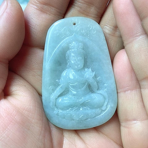 翡翠颈饰未镶嵌天然缅甸翡翠a货